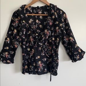 Topshop wrap top